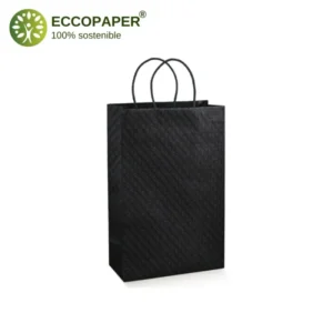 Bolsa de papel premium 19x9x38cm con gramaje superior y diseño atractivo.