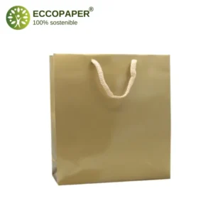 Bolsa de papel premium 24x10x35cm diseñada para productos de alta gama.