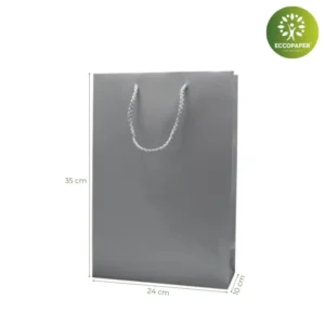 Bolsa de lujo 24x10x35cm resistente y con gramaje superior para empaques.