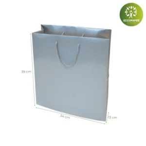 Bolsa de lujo 35x12x24cm fabricada con materiales amigables con el medio ambiente.