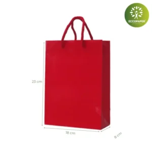 Bolsa de lujo 18x8x23cm perfecta para tiendas boutique y eventos exclusivos.