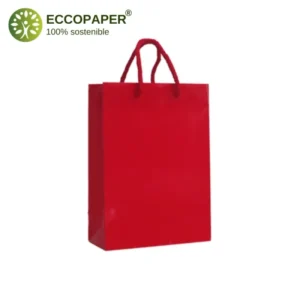 Bolsa de papel premium 18x8x23cm ideal para empaques de calidad.