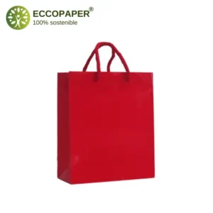 Bolsa de papel premium 24x10x35cm ideal para moda y productos exclusivos.