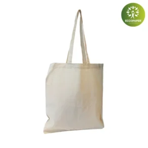 Bolsa de Algodón Natural 37x6x41cm, versátil y duradera para cualquier tipo de uso diario.