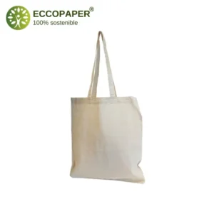 Bolsa de Algodón Natural 37x6x41cm, ecológica y resistente para tus necesidades de transporte.