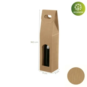 Estuches para Botellas 9x9x38.5cm, opciones ecológicas para botellas de alta gama.