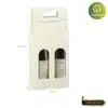 Estuches para Botellas 18x9x38.5cm ecológicos para vinos y licores premium.