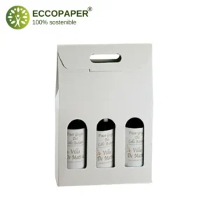 Estuches para Botellas 27x9x38.5cm ideales para mercados locales ecológicos.