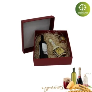 Cajas Gourmet 35x32x10.5cm fabricada con cartón reciclado y certificada por la Unión Europea.