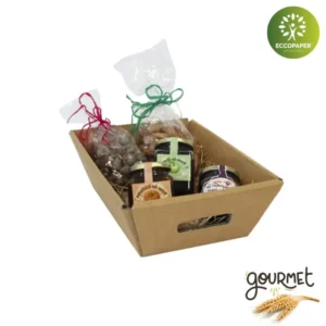 Cajas Gourmet 33.5x23x11cm sostenible, económica y perfecta para regalos.