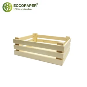 Cajas de Madera 28.5x23x9.5cm ideal para ferias y eventos.