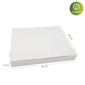 Cajas para pizza de 36x36x4cm perfecta para pizzas familiares y grandes.