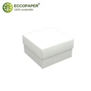 Cajas para regalos 8.5x8.5x5cm fabricadas con cartón renovable y seguro para el medio ambiente.