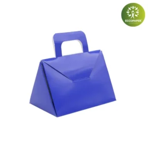 Caja para regalos 10x7x7.5cm fabricada con materiales reciclables y respetuosos con el medio ambiente.