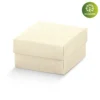 Cajas para regalos 12x12x4.5cm fabricadas con cartón reciclable y respetuoso con el medio ambiente.