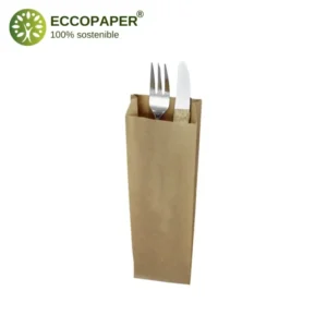 Fundas para Cubiertos (8+3.5)x28cm, ideales para bares y restaurantes.