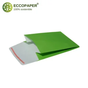 Sobres de papel 10+4x15cm hechos con materiales ecológicos, ideales para negocios sostenibles.