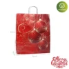 Bolsa Navidad 25x10x32cm, sostenible y económica, ideal para productos navideños.