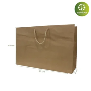 Bolsa Premium 58x21x45cm, ideal para tiendas de ropa de lujo y marcas exclusivas.