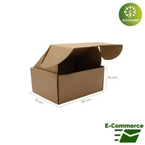 Cajas E-Commerce 20x15x10cm: resistentes y ecológicas.