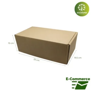 Cajas E-Commerce 34x26x15cm para comercio ecológico.