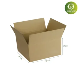 Cajas para Transporte 21x19x14cm resistentes y sostenibles.