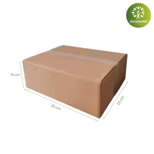 Cajas para Transporte 33x15x23cm sostenibles para mudanzas y almacenamiento.