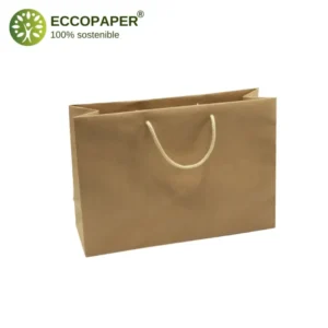 Bolsa de lujo 35x12x24cm con diseño ecológico ideal para empaques grandes.