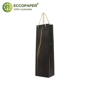 Bolsa reciclada para botellas 12x9x39cm, más barata que García de Pou.