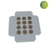 Soporte para cupcakes de 19.3x16.8x3cm, ideal para presentar cupcakes de manera ecológica.